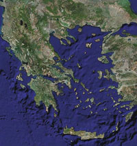 Greece satellite map min - Σόλων ΜΚΟ