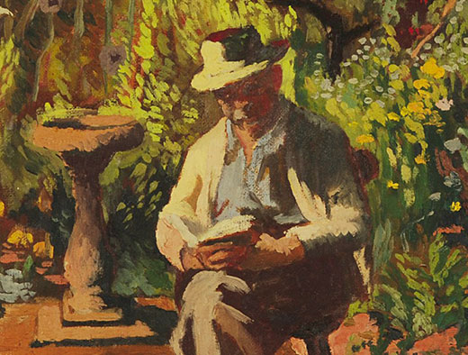Hugo Cosman in garden in - Σόλων ΜΚΟ