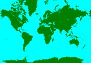 World Map flat Mercator - Σόλων ΜΚΟ