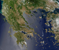 Greece course by satellite image - Σόλων ΜΚΟ