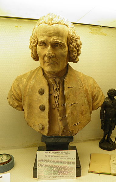 382px Buste Jean Jacques Rousseau par Houdon Abbaye de Chaalis - Σόλων ΜΚΟ