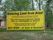 Land Grab Sign - Σόλων ΜΚΟ