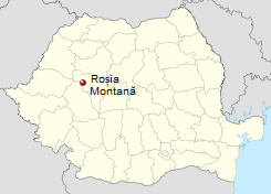 Rosia Montana location Romania - Σόλων ΜΚΟ