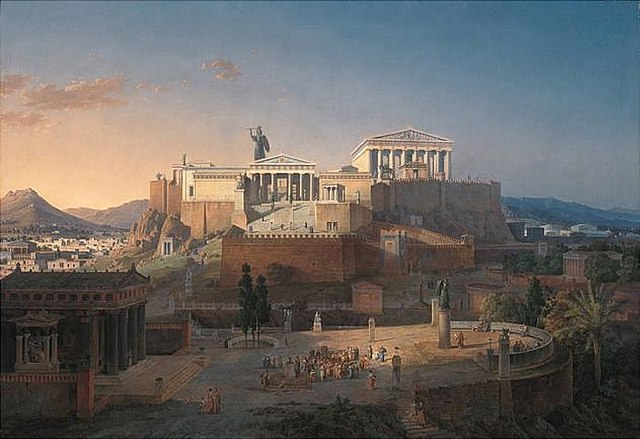 640px Klenze Leo von Ideale Ansicht der Akropolis und des Areopag in Athen 1846 - Σόλων ΜΚΟ